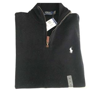 Polo Ralph Lauren Men’s half zip black sweater M